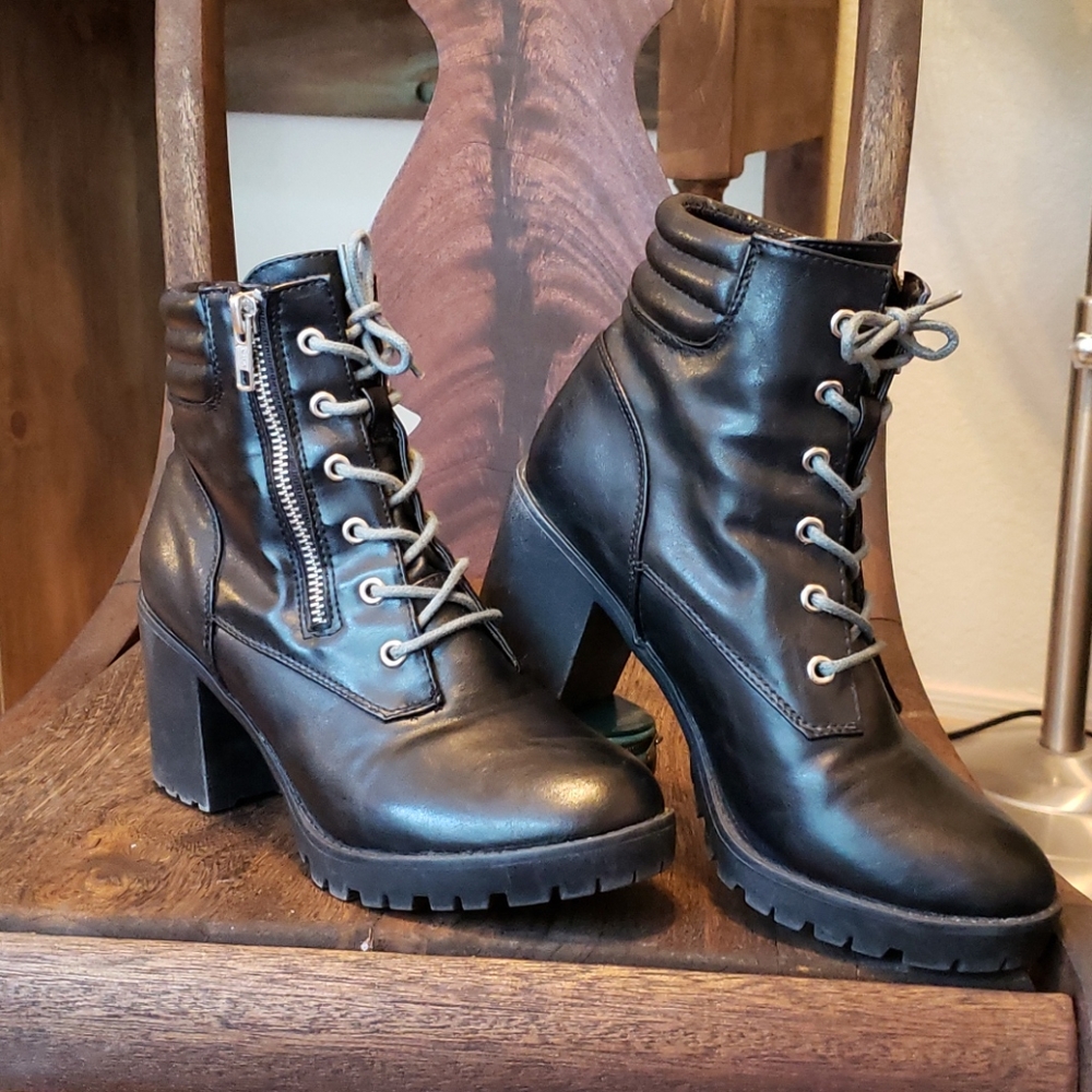 Black Heeled Booties